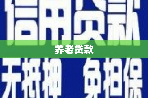 民权养老贷款