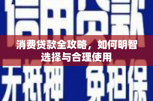 民权消费贷款全攻略，如何明智选择与合理使用