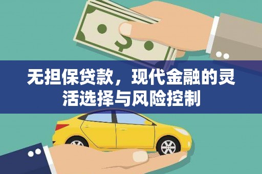 民权无担保贷款，现代金融的灵活选择与风险控制