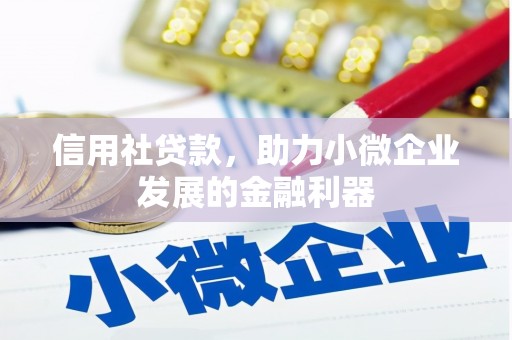 民权信用社贷款，助力小微企业发展的金融利器