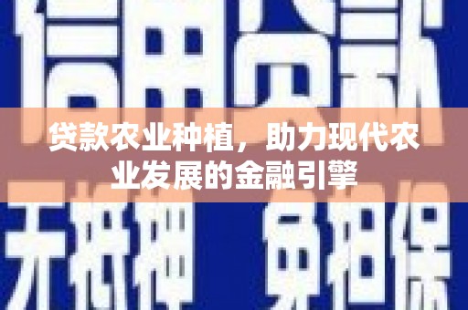 民权贷款农业种植，助力现代农业发展的金融引擎