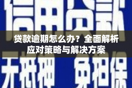 民权贷款逾期怎么办？全面解析应对策略与解决方案