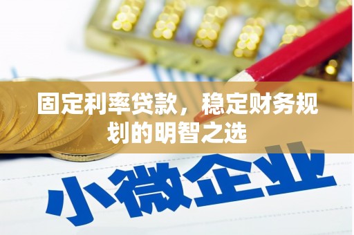 民权固定利率贷款，稳定财务规划的明智之选