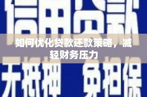 民权如何优化贷款还款策略，减轻财务压力