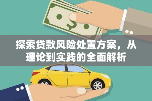 民权探索贷款风险处置方案，从理论到实践的全面解析