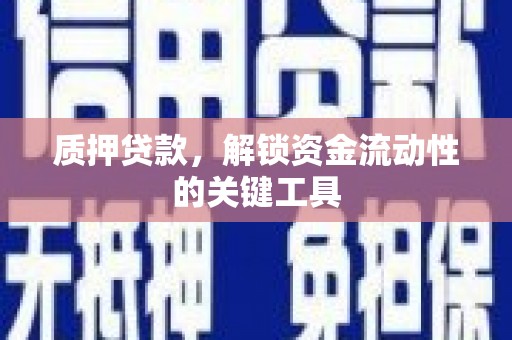 民权质押贷款，解锁资金流动性的关键工具