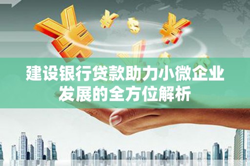 民权建设银行贷款助力小微企业发展的全方位解析
