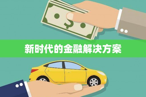 民权新时代的金融解决方案