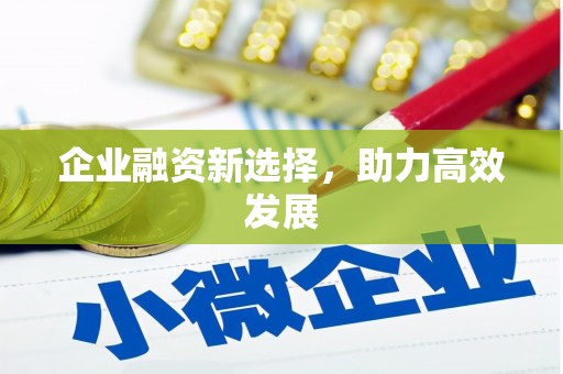 民权企业融资新选择，助力高效发展
