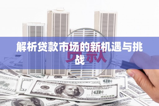 民权解析贷款市场的新机遇与挑战